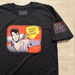 NWOT UNISEX Elvis "Drugs Aren’t Cool" T-shirt / Agent Elvis